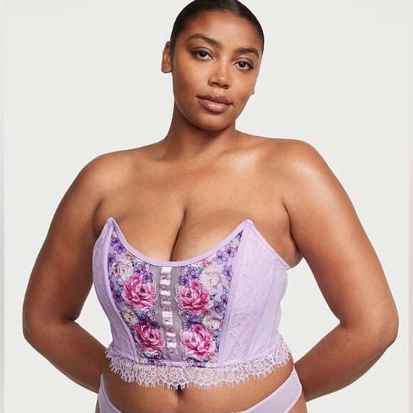 NWT VS Dream Angels Floral Embroidery Corset Top - Picture 3 of 7